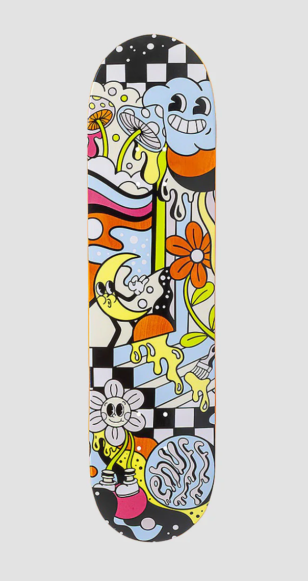 ENUFF DESIGNER SKATEBOARD DECK MELTWORLD DAZED - 8.25"