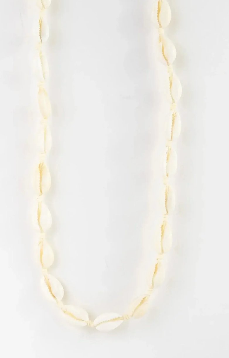 PINEAPPLE LIVADI COWRIE SHELL CHOKER NECKLACE-COWC-004-BLUE