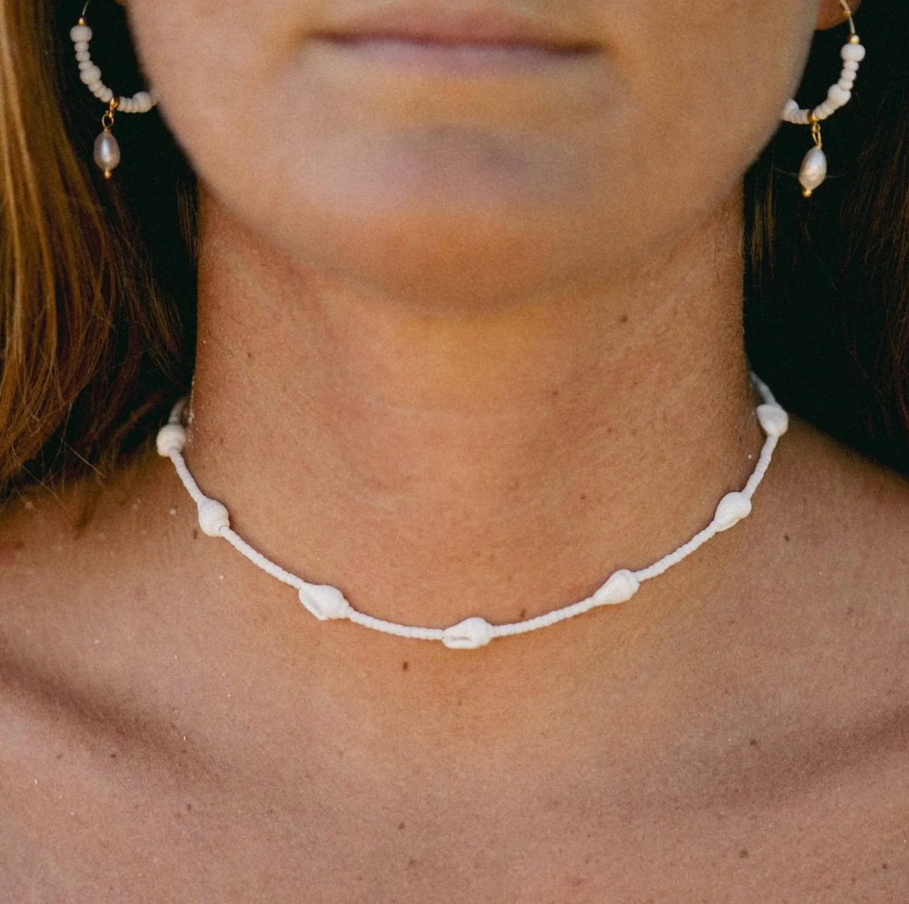 PINEAPLLE GIADA RAHAYU SHELL BEADED NECKLACE - GNP-007