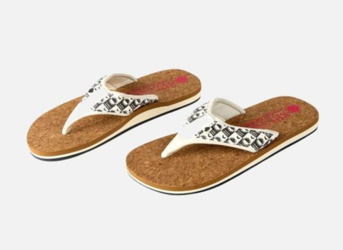 Saltrock equinox cork sandal - white -