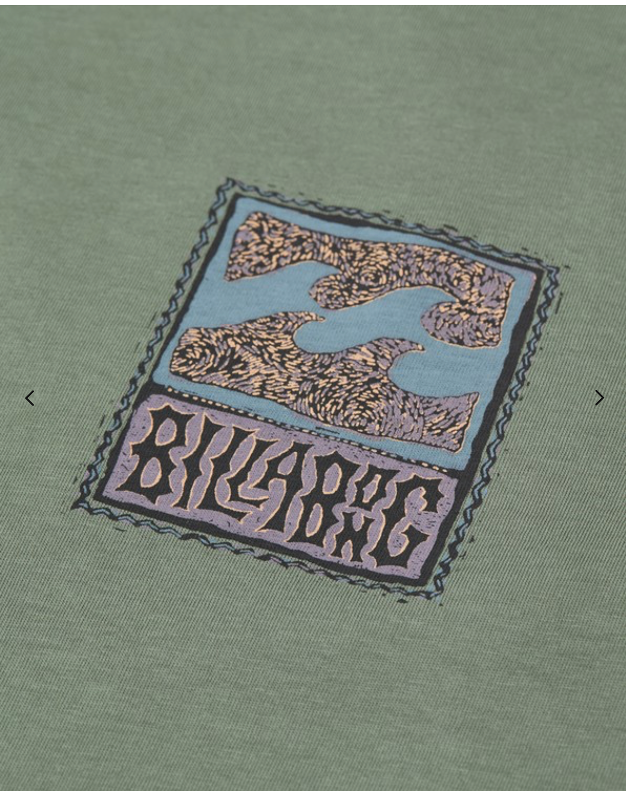 Billabong Stamp Men Green Short Sleeve T-Shirt