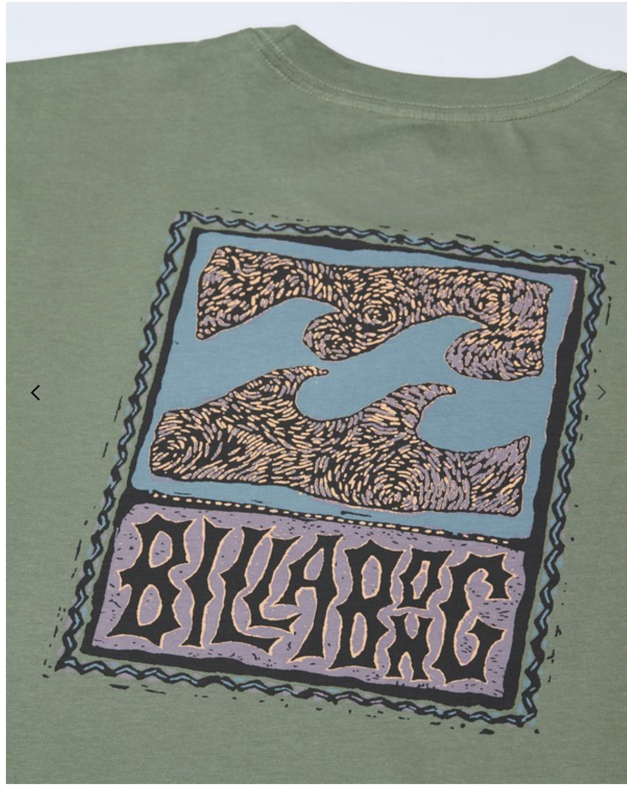 Billabong Stamp Men Green Short Sleeve T-Shirt