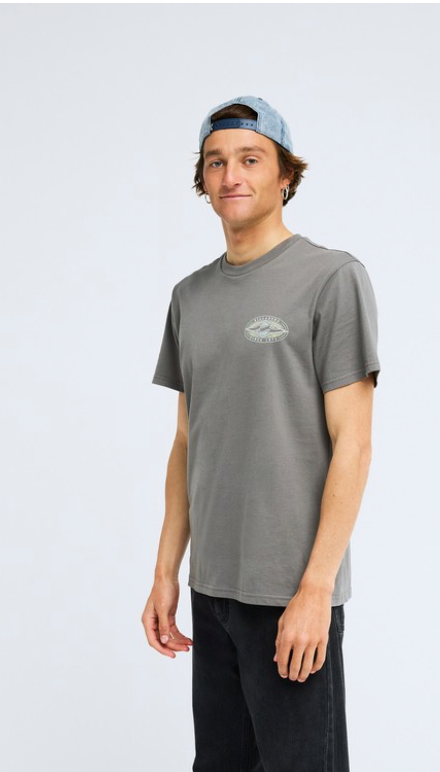 Billabong -  Diamond Vision Men Grey Short Sleeve T-Shirt