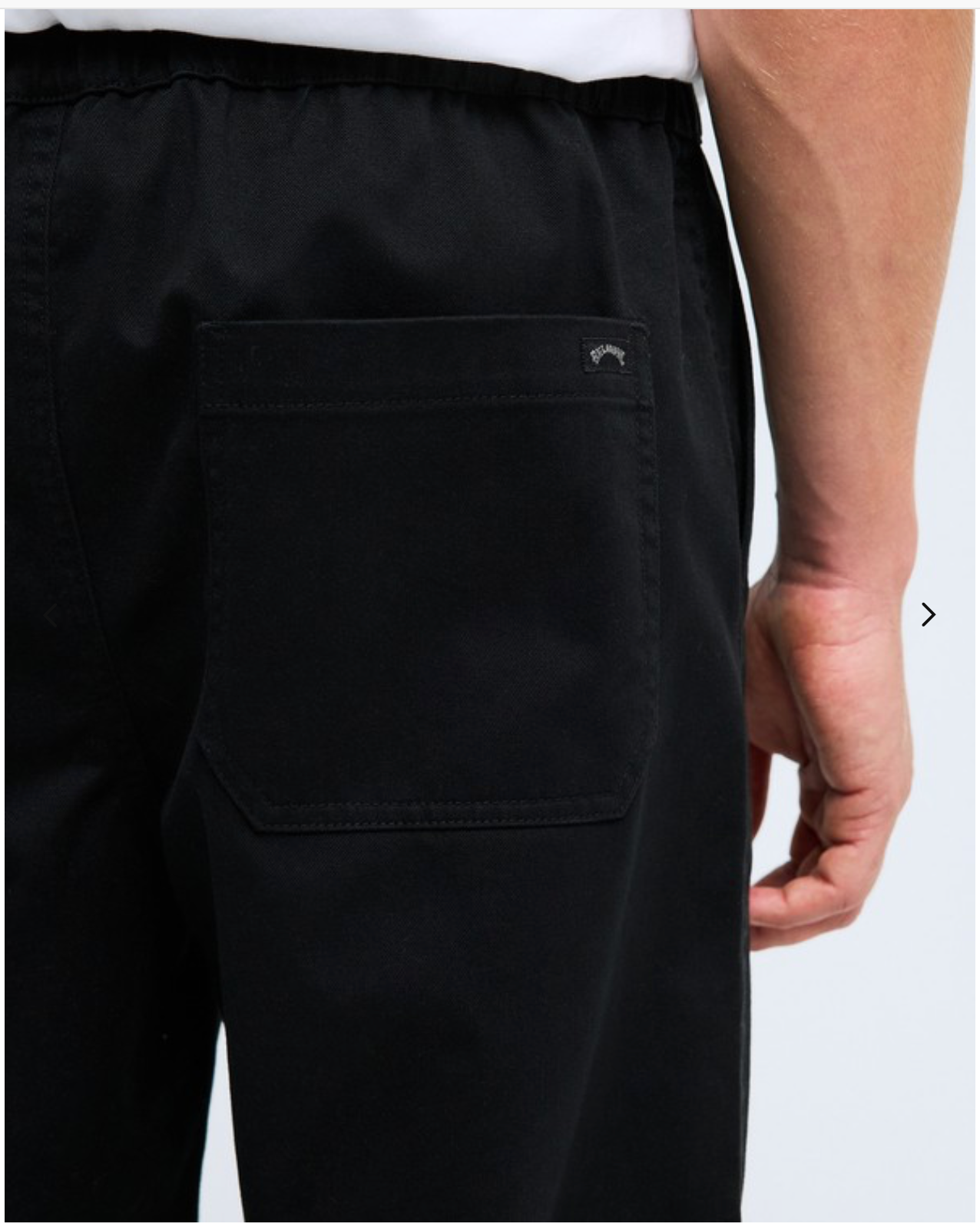 Billabong -Lennox Men Black Elasticated Trousers