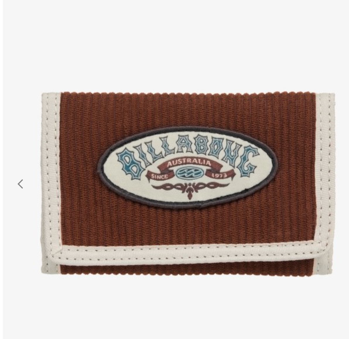 Billabong Tribong Men White Corduroy Wallet