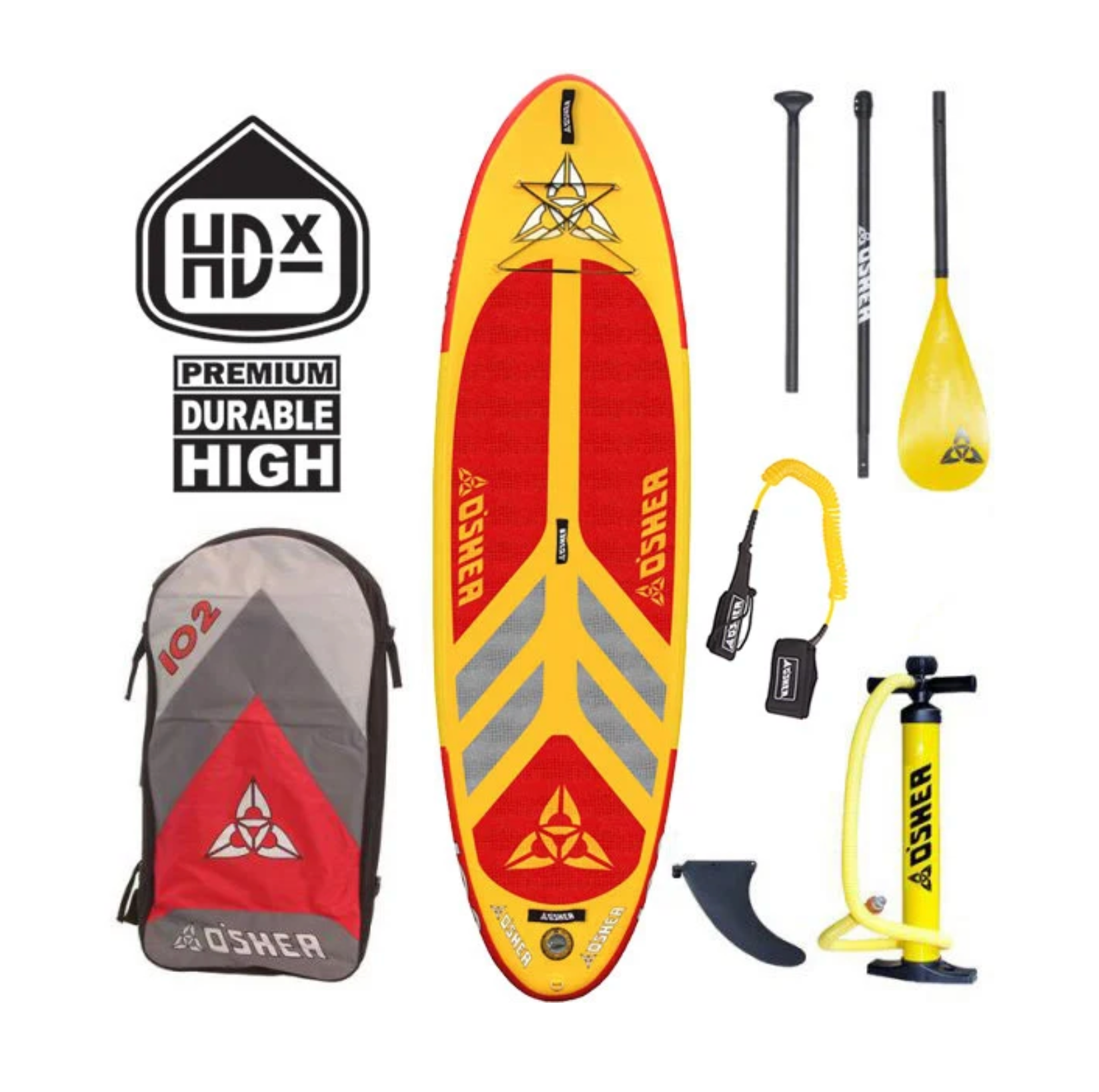 O'SHEA 10'2" HDx INFLATABLE SUP PACKAGE