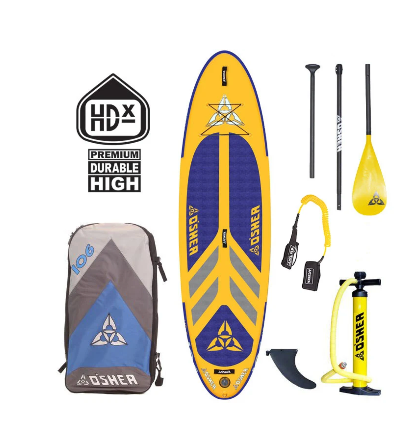 O'SHEA 10'6" HDx INFLATABLE SUP PACKAGE