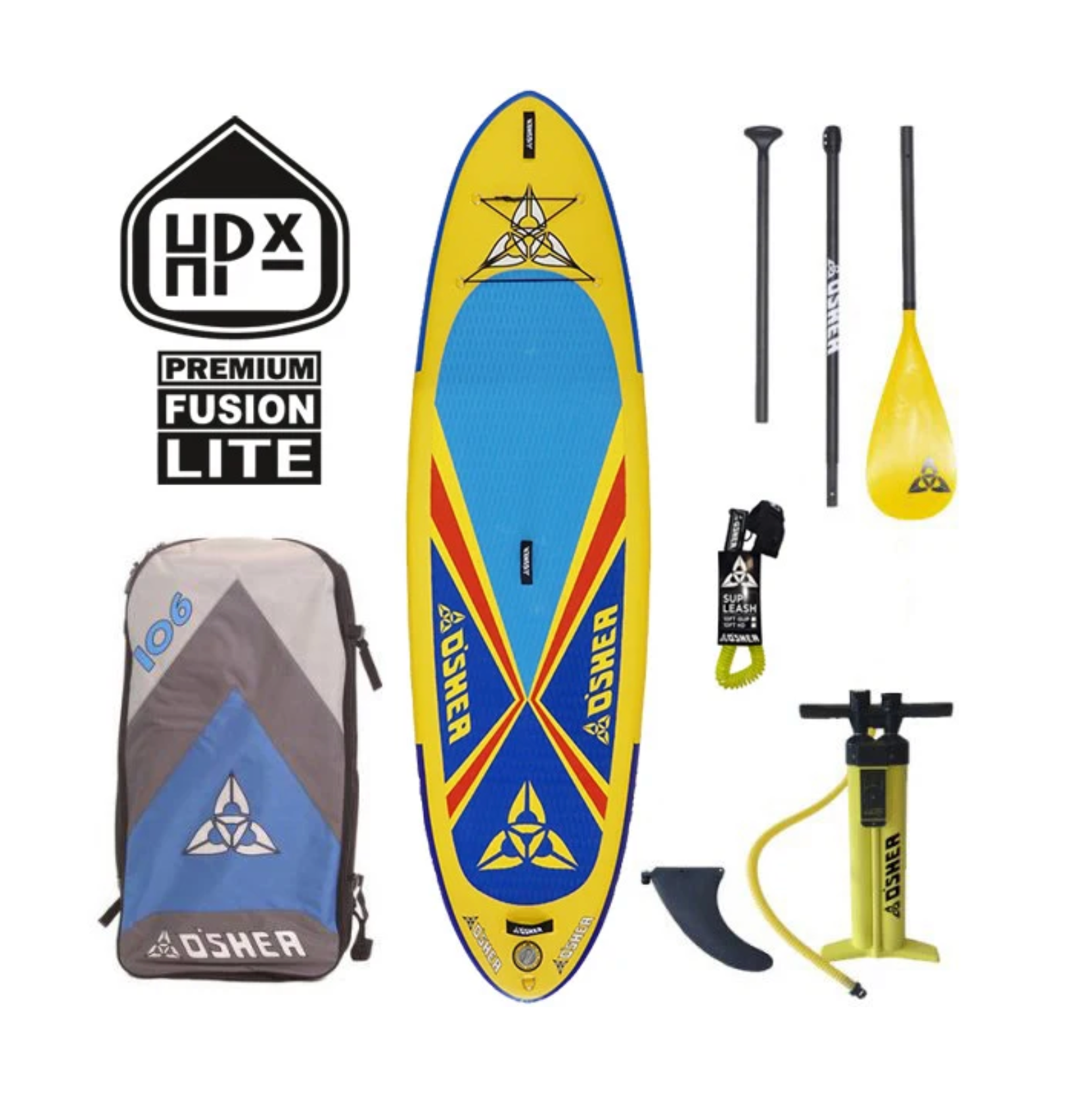 O'SHEA 10'6" HPX INFLATABLE SUP PACKAGE
