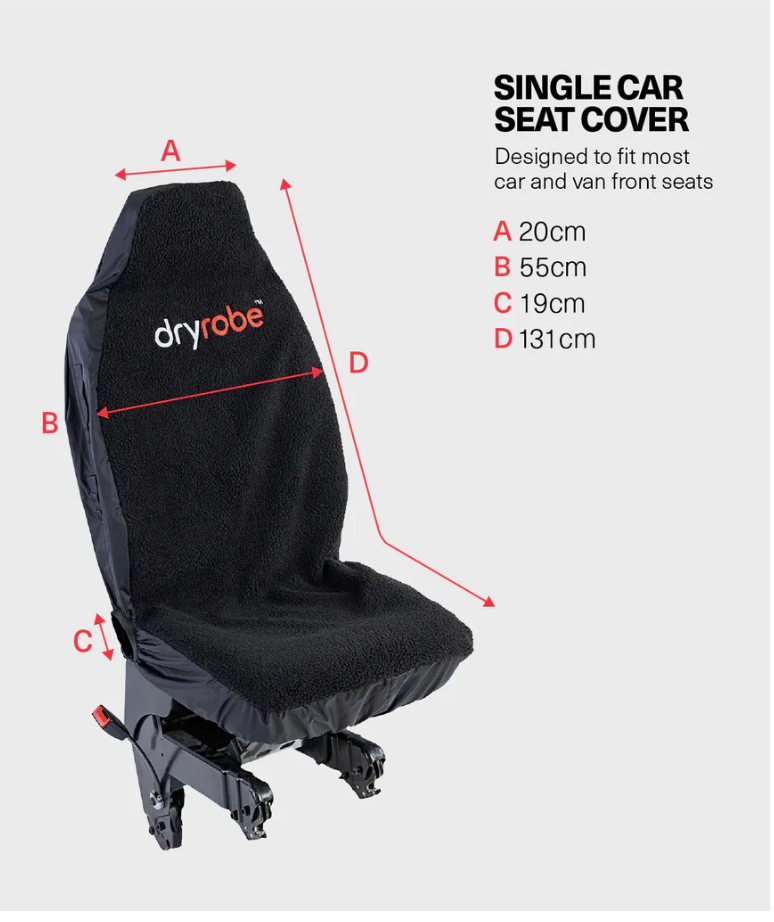 DRYROBE Orange Black Car Seat Cover Single