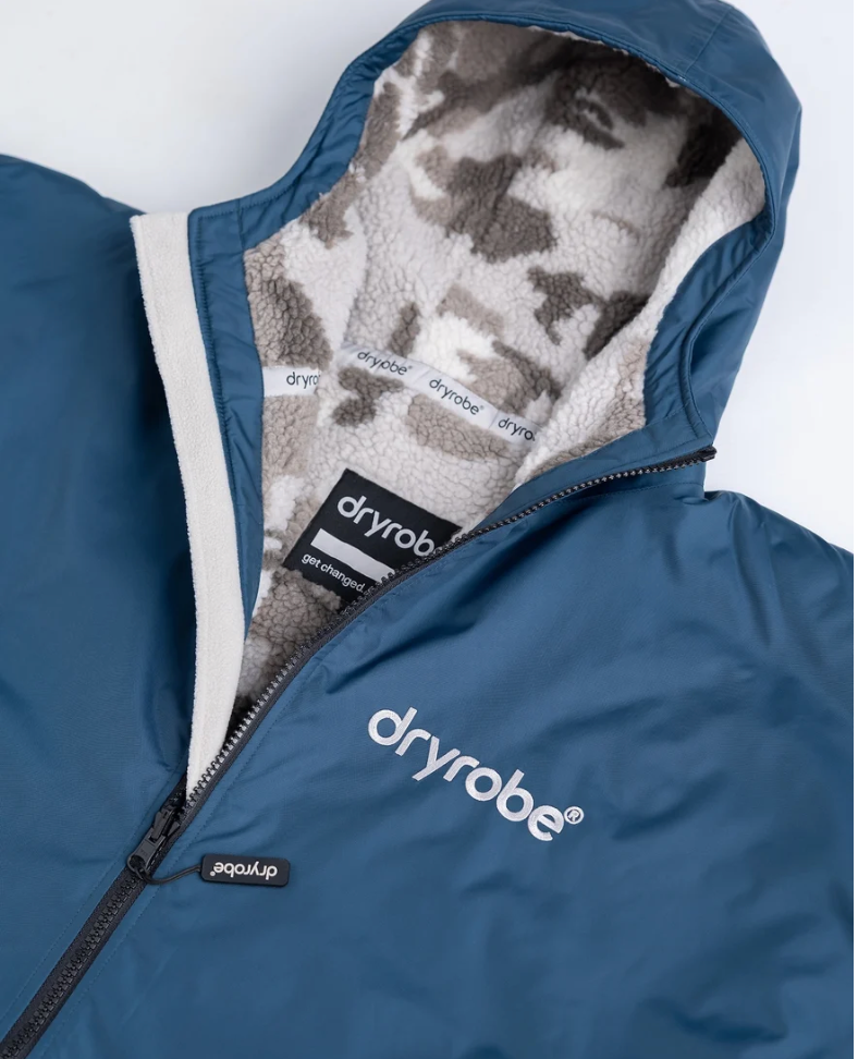 DRYROBE Deep Sea Blue Camo Advance Changing Robe