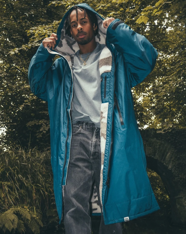 DRYROBE Deep Sea Blue Camo Advance Changing Robe