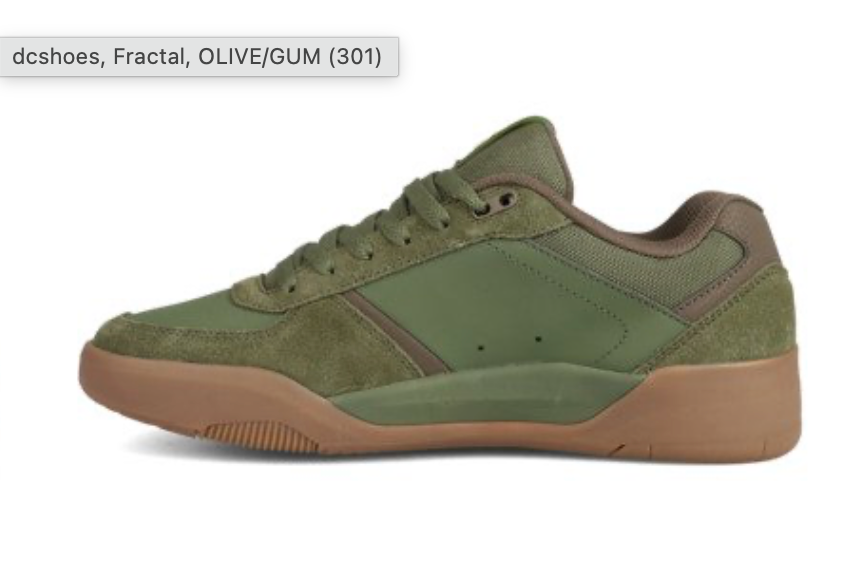 DC Fractal Men Green Trainers