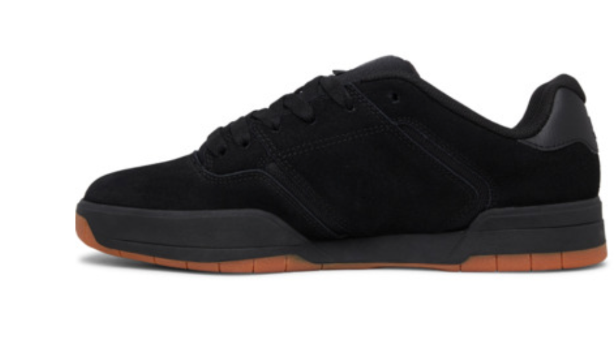 DC Central Men Black Leather Trainers