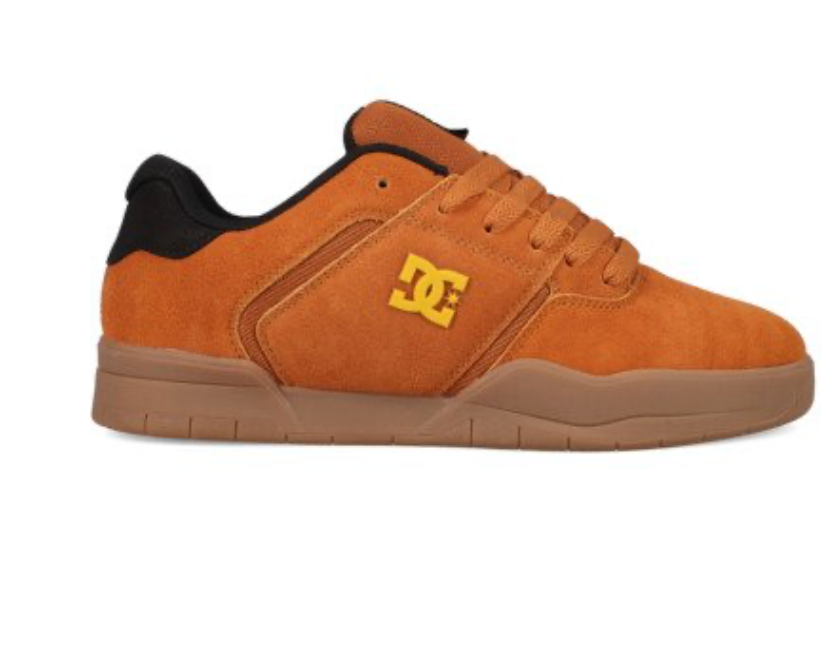 DC Central Men Brown Leather Trainers
