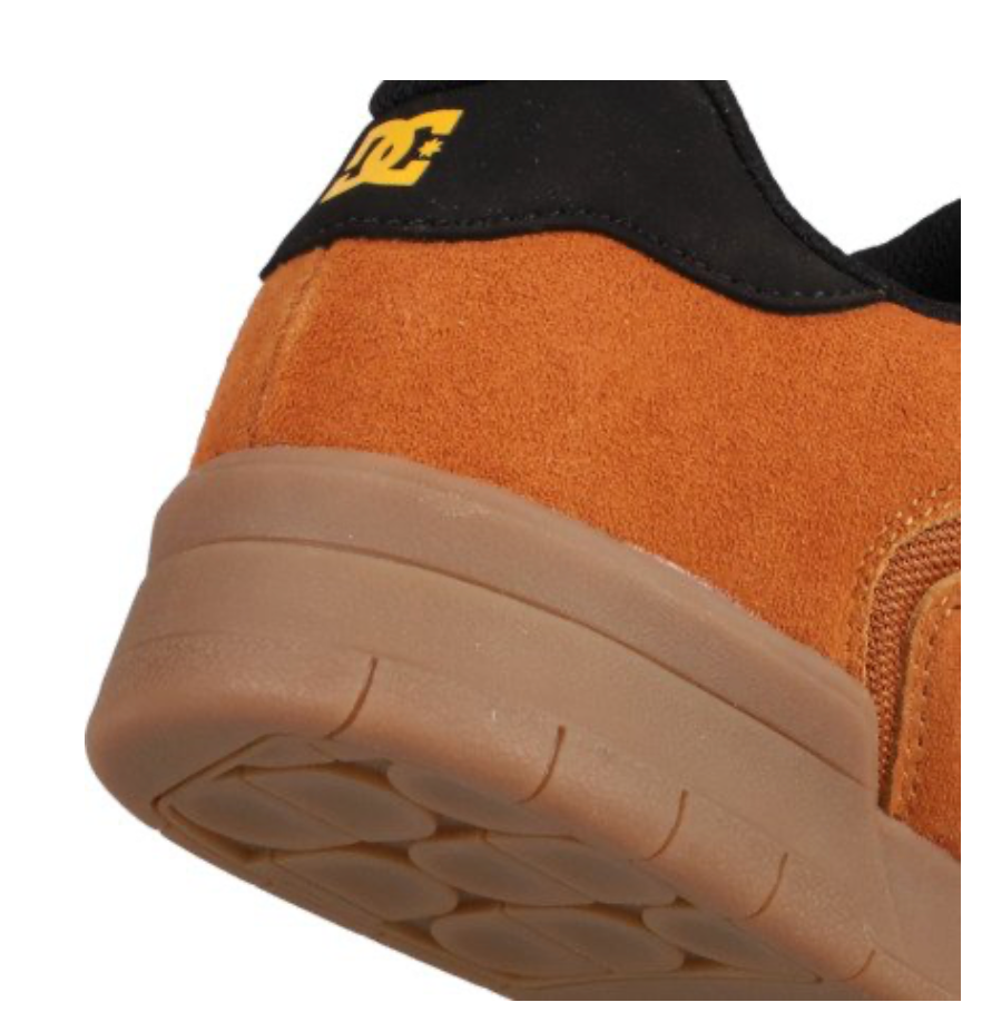 DC Central Men Brown Leather Trainers