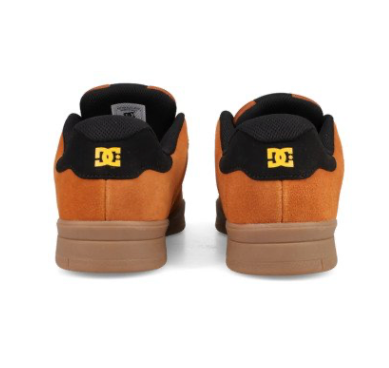 DC Central Men Brown Leather Trainers