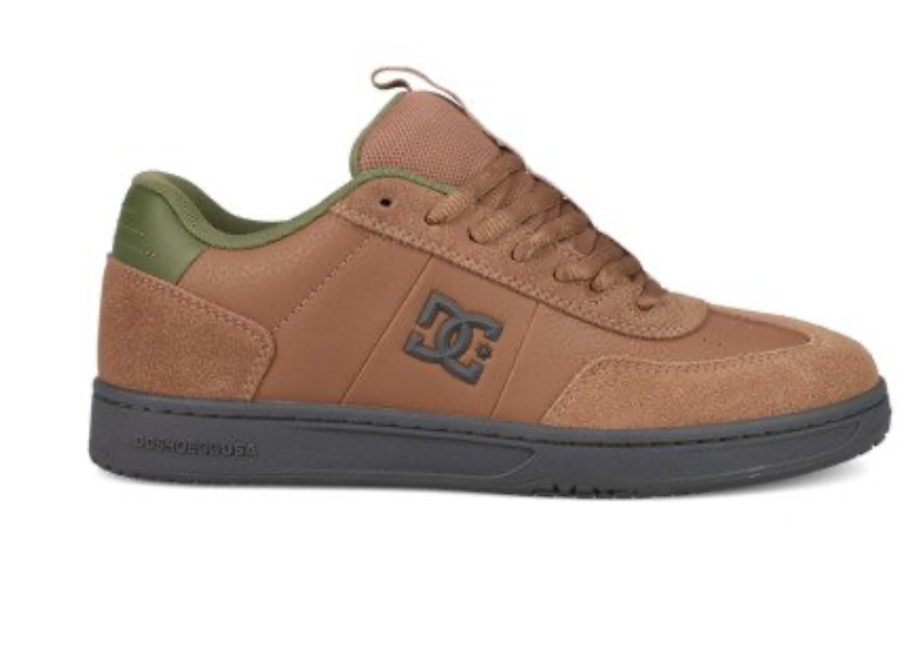 DC DC Astrix Men Brown Leather Trainers