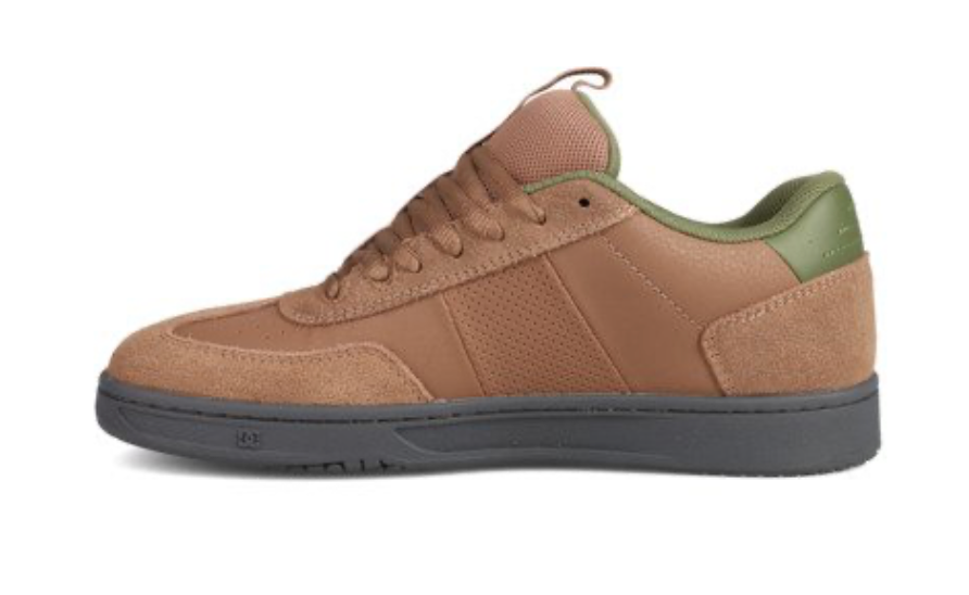 DC DC Astrix Men Brown Leather Trainers