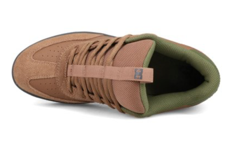 DC DC Astrix Men Brown Leather Trainers
