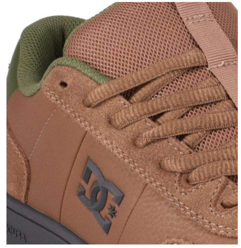 DC DC Astrix Men Brown Leather Trainers