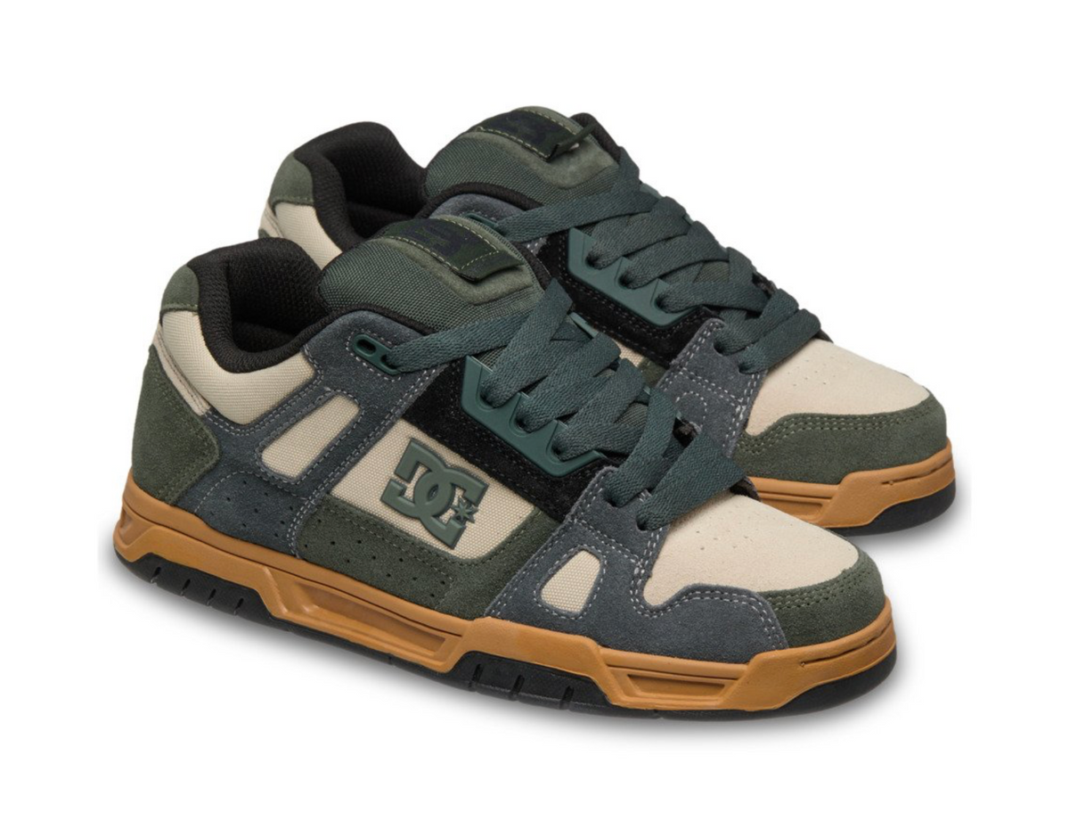 DC Stag Unisex Green Leather Shoes