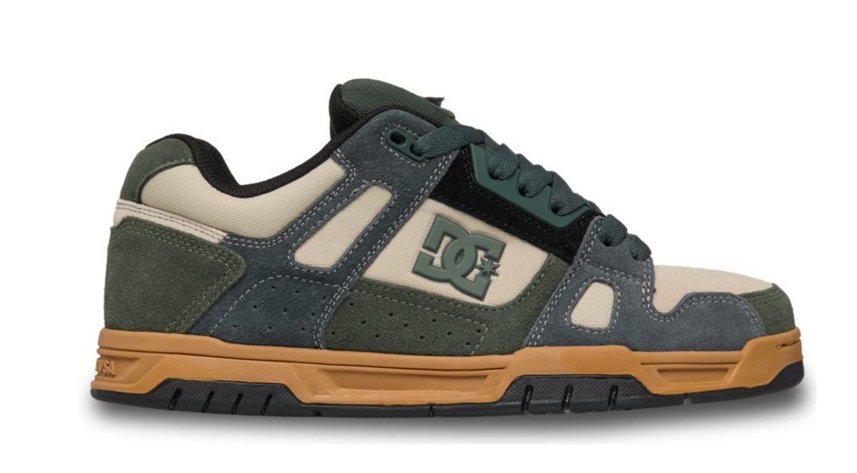 DC Stag Unisex Green Leather Shoes