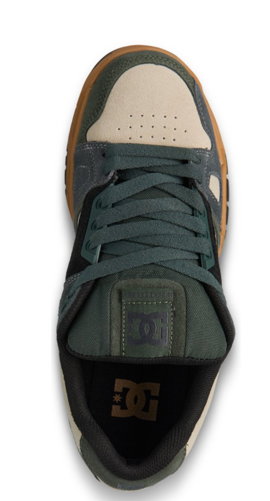 DC Stag Unisex Green Leather Shoes
