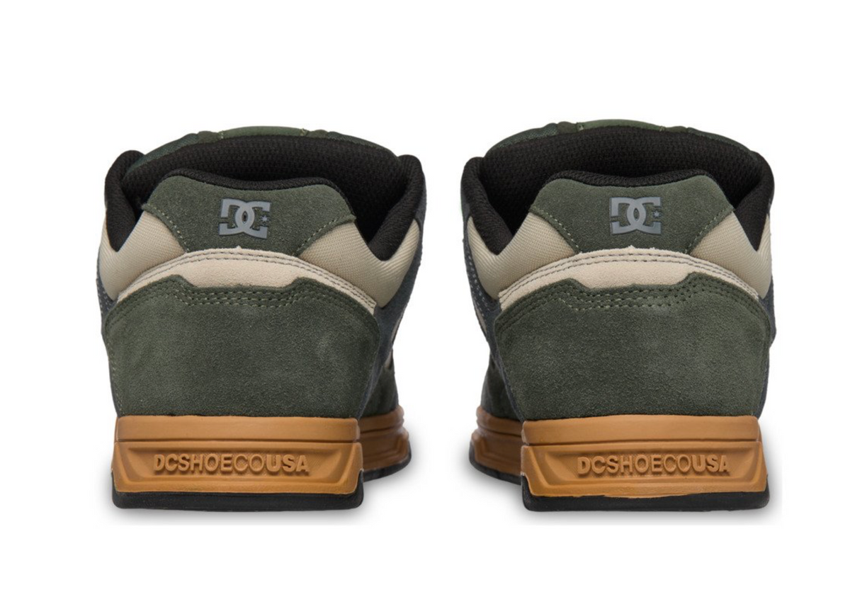 DC Stag Unisex Green Leather Shoes