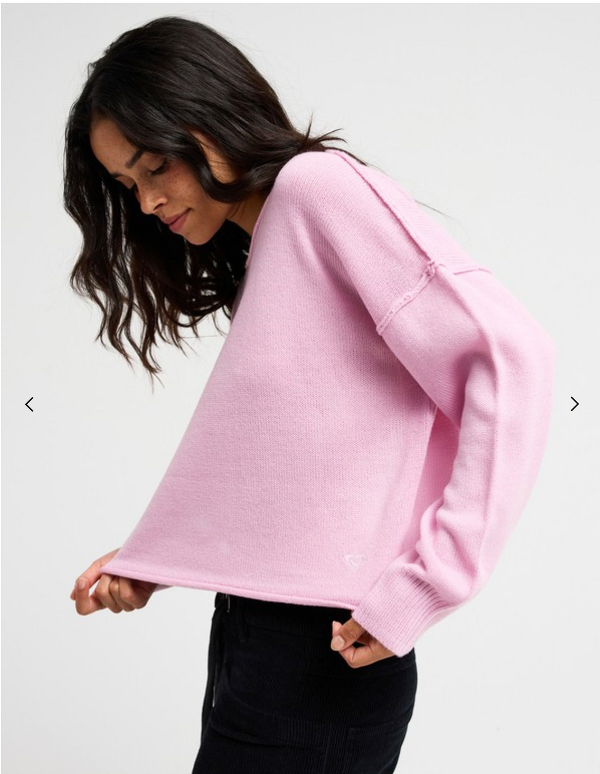 ROXY Something Cute Women Pink Crew Neck Jumper