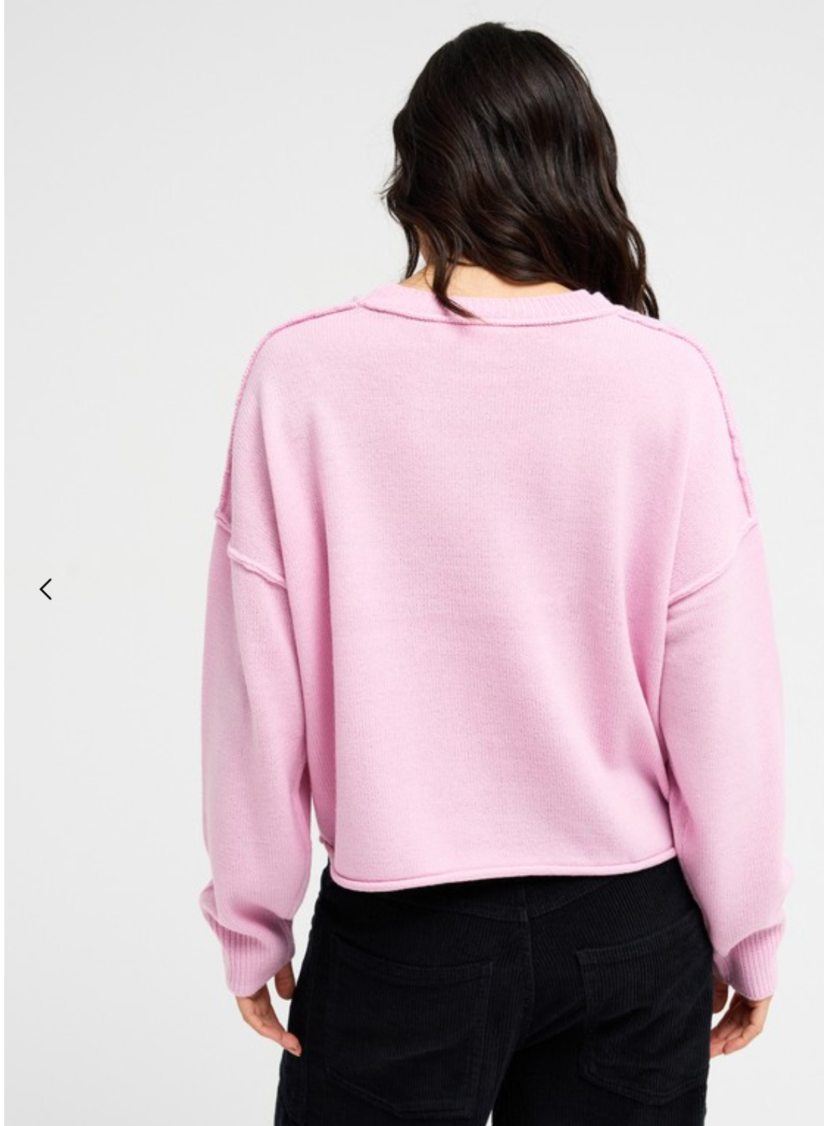 ROXY Something Cute Women Pink Crew Neck Jumper