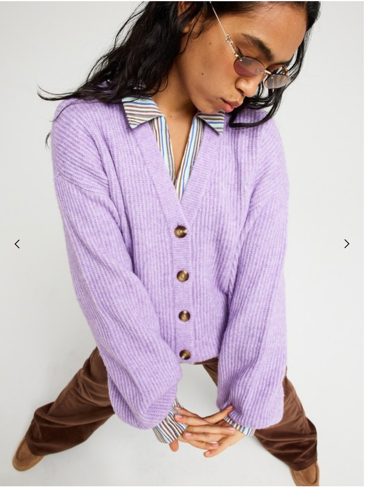 ROXY Deep As The Ocean Women Purple Cardigan