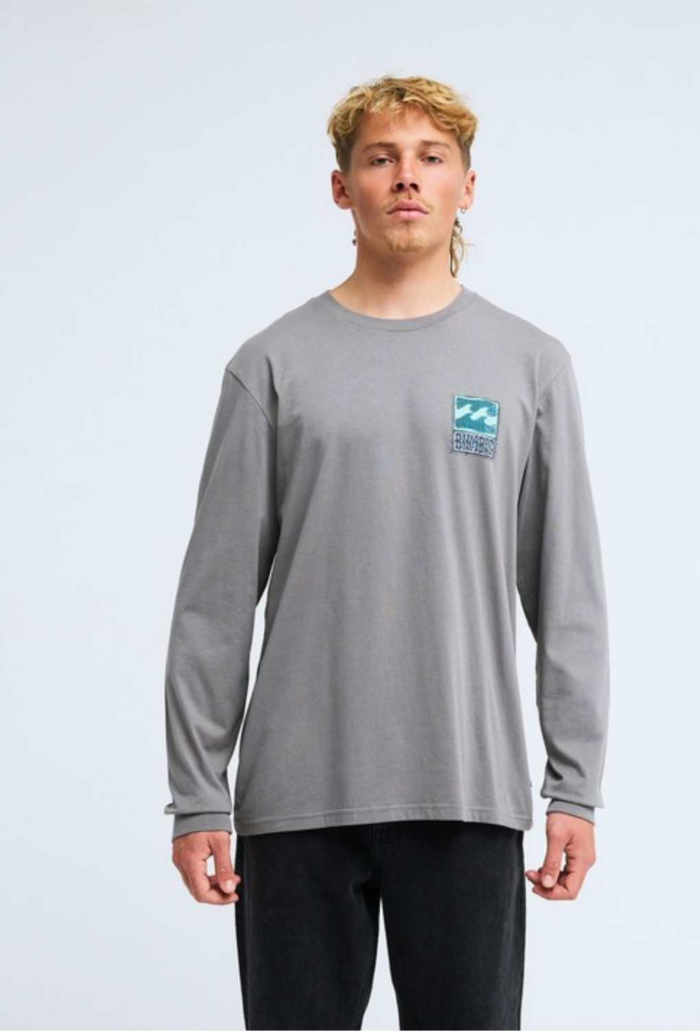 Billabong Stamp Men Grey Long Sleeve T-Shirt