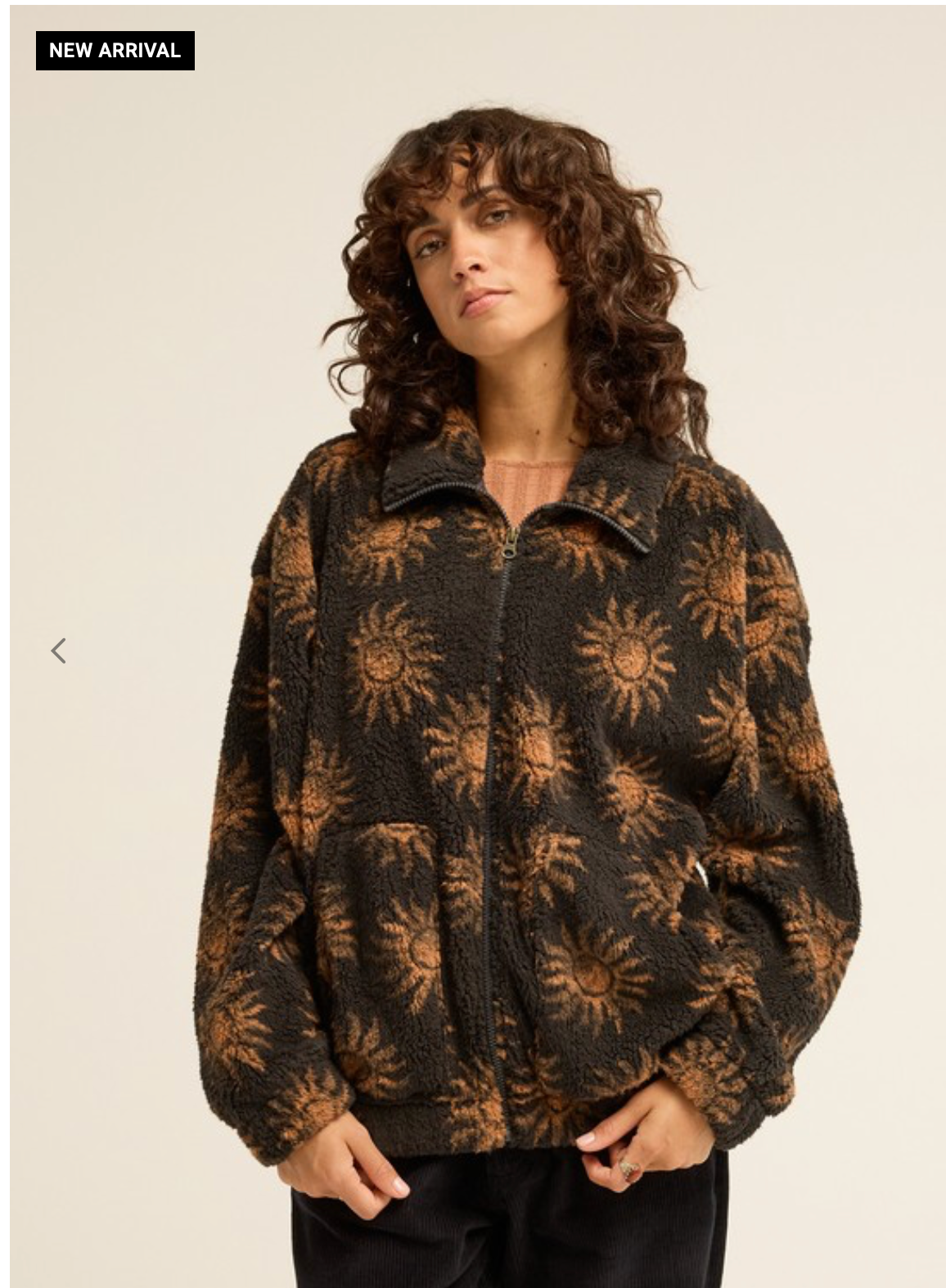 Billabong First Light Women Black Half Zip Fleece