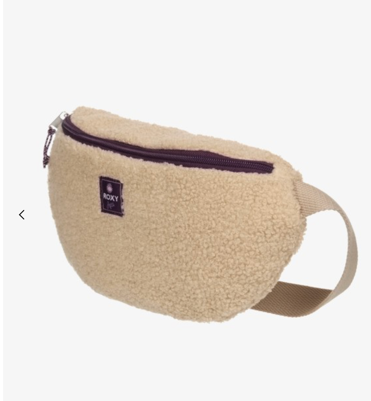 ROXY Wave Rider Women Beige Sherpa Bumbag