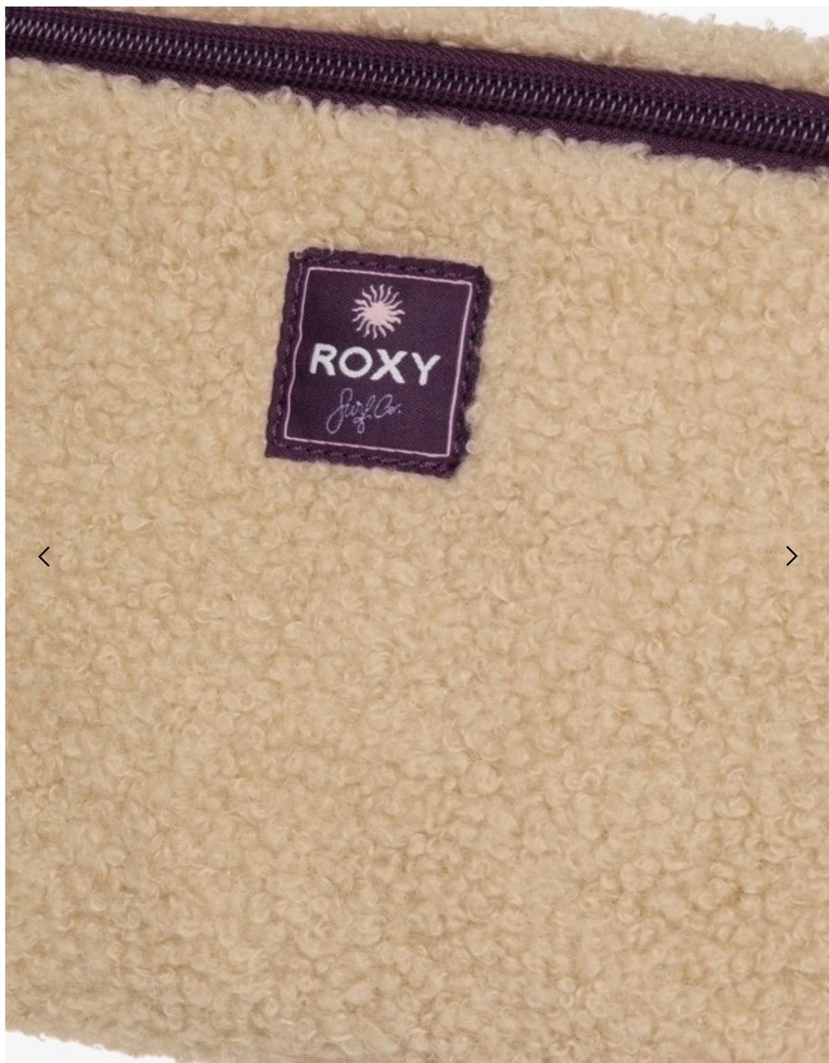 ROXY Wave Rider Women Beige Sherpa Bumbag