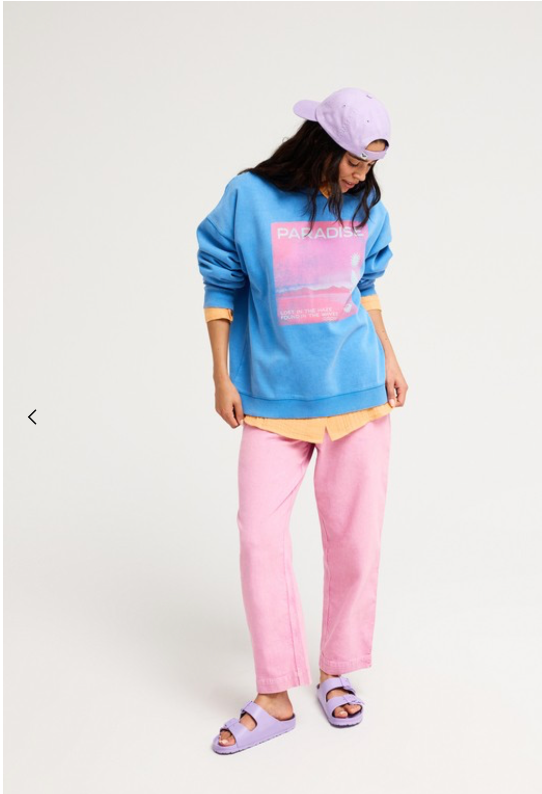 ROXY Lineup Women Blue Oversized Sweatshirt