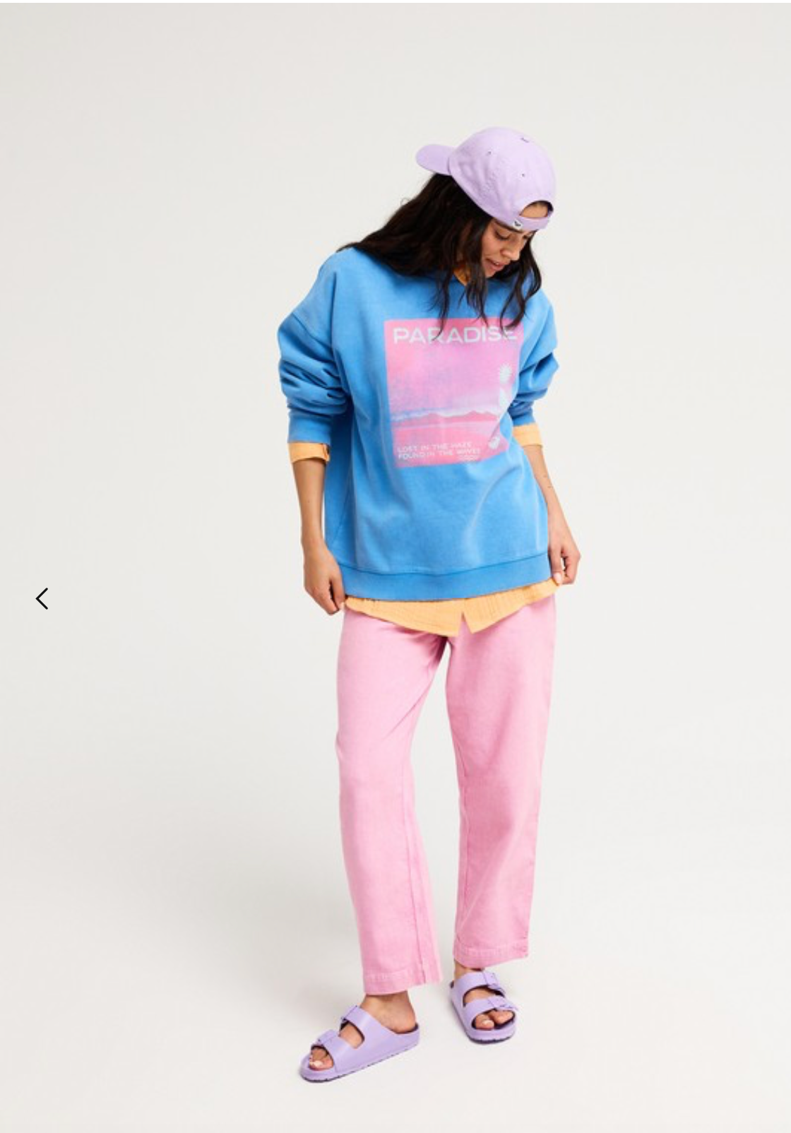 ROXY Lineup Women Blue Oversized Sweatshirt