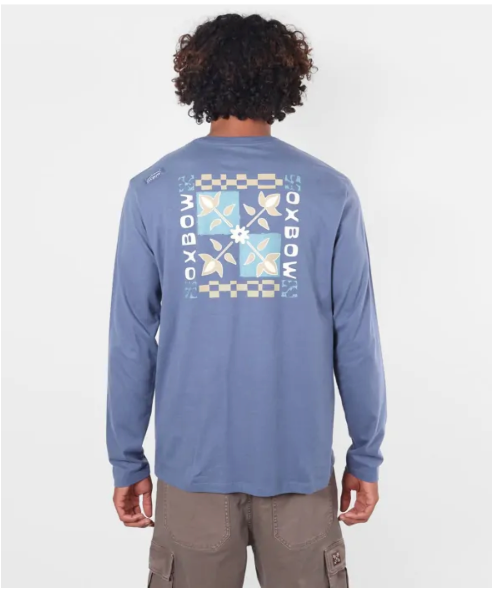 OXBOW LONG-SLEEVE ORGANIC COTTON T-SHIRT TILE