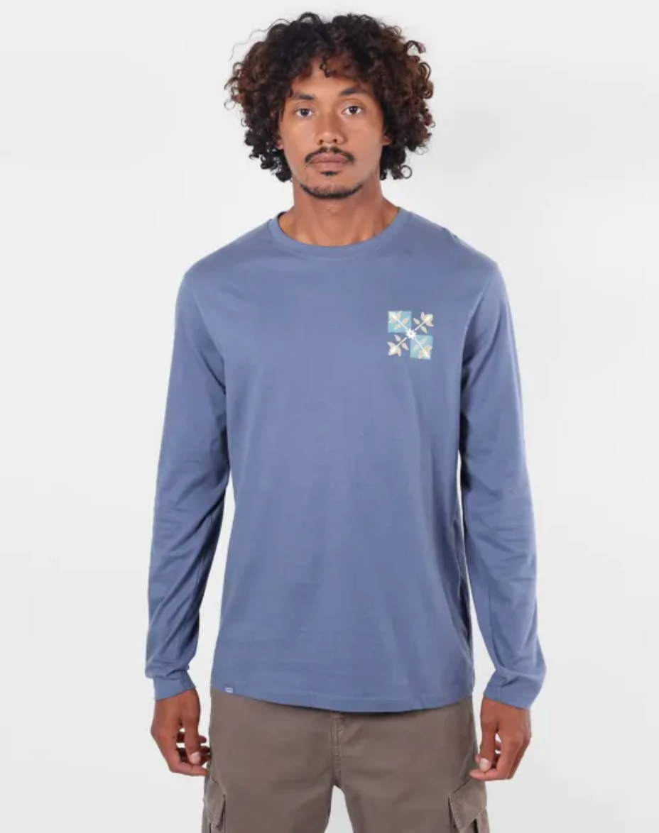 OXBOW LONG-SLEEVE ORGANIC COTTON T-SHIRT TILE