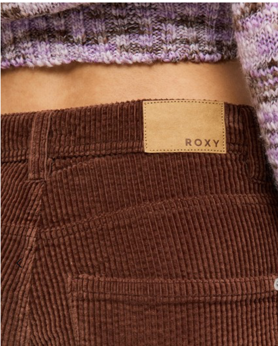 BILLABONG Surf Crush Women Brown Corduroy Trousers