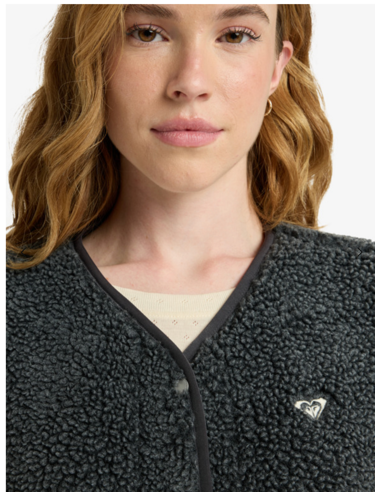 Iconic Town Women Black Sherpa Polar Fleece Vest