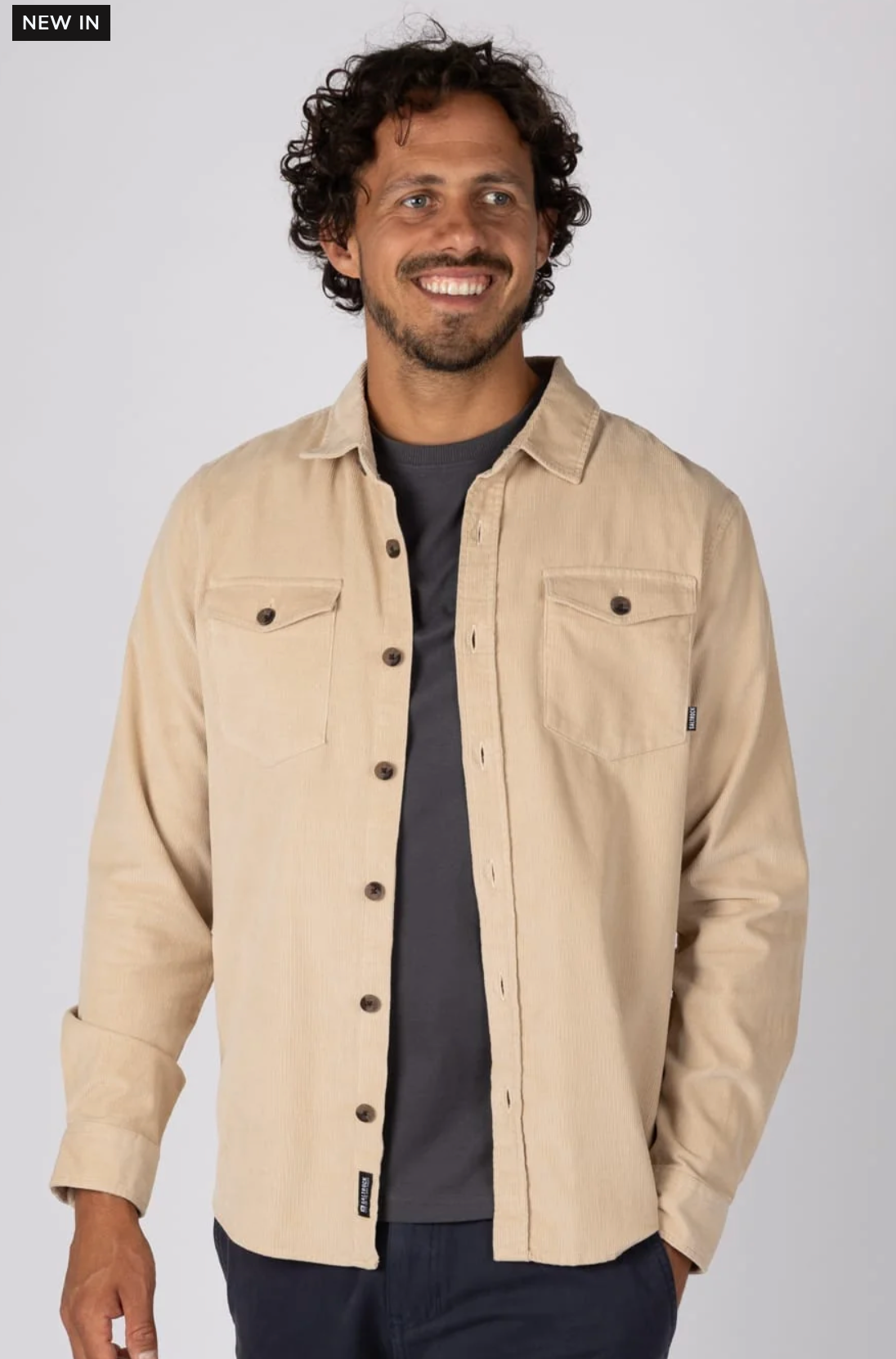 SALTROCK Lyon Mens Long Sleeve Cord Shirt