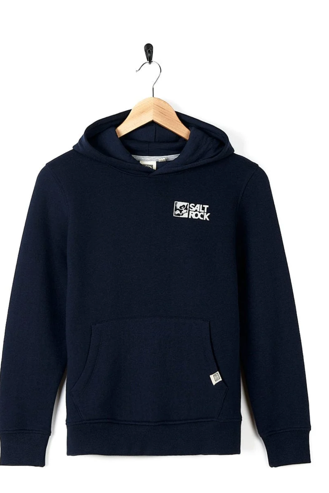 SALTROCK - Essential Recycled Kids Pop Hoodie in Dark Blue