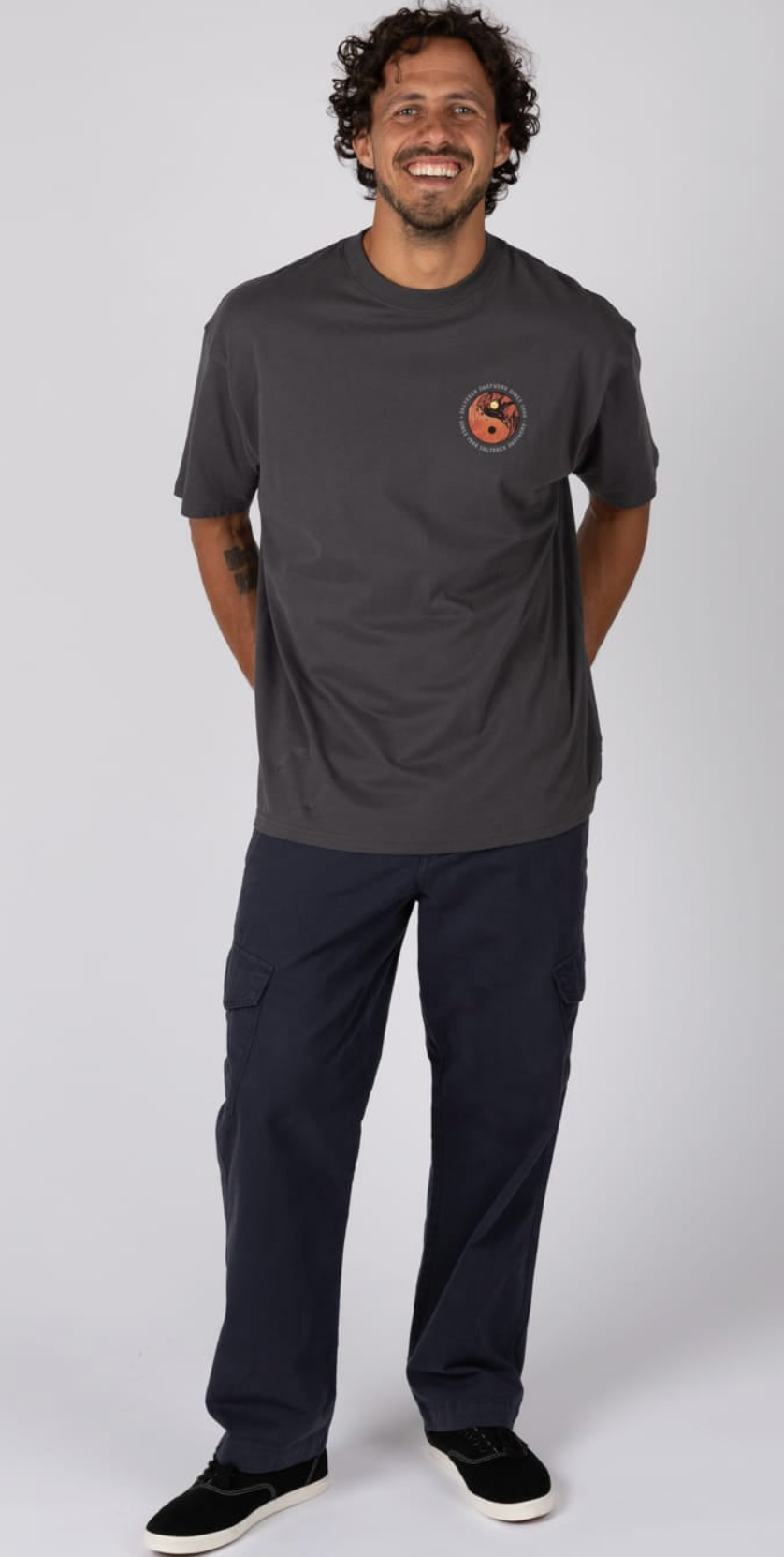 SALTROCK Yin Yang Wave Mens Oversized T-Shirt
