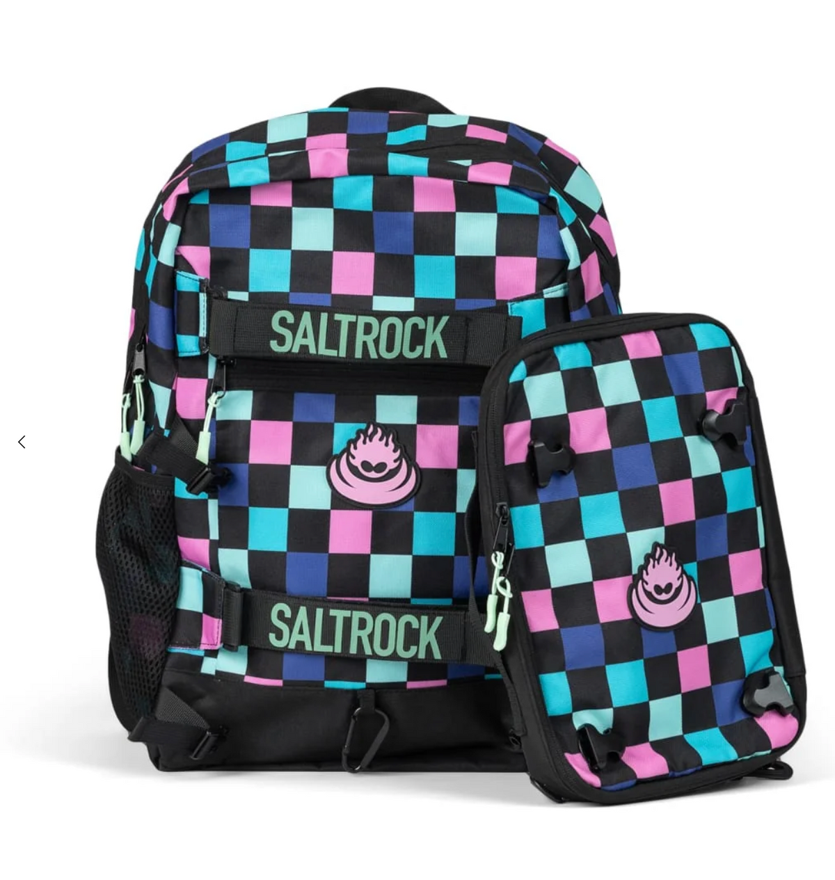 SALTROCK  Skatecheck Backpack Rucksack In Black