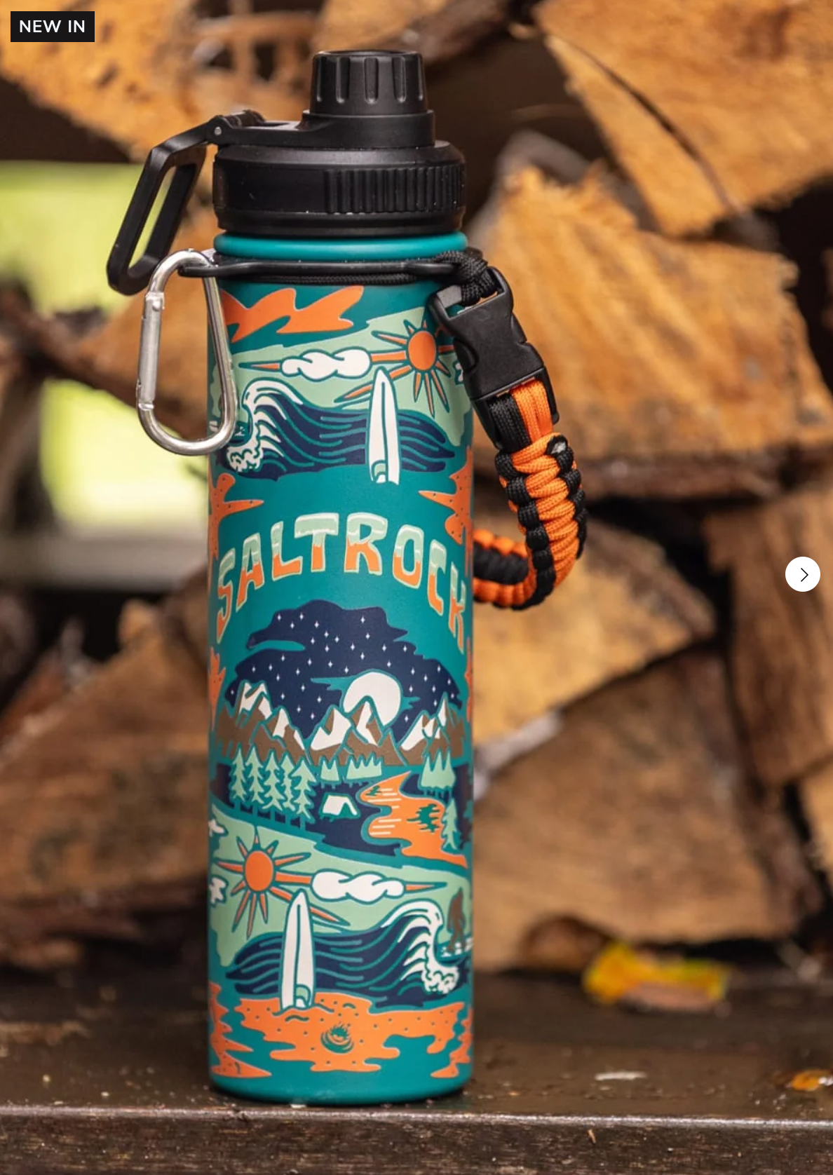 SALTROCK Base Camp Stainless Steel Water Bottle In Green