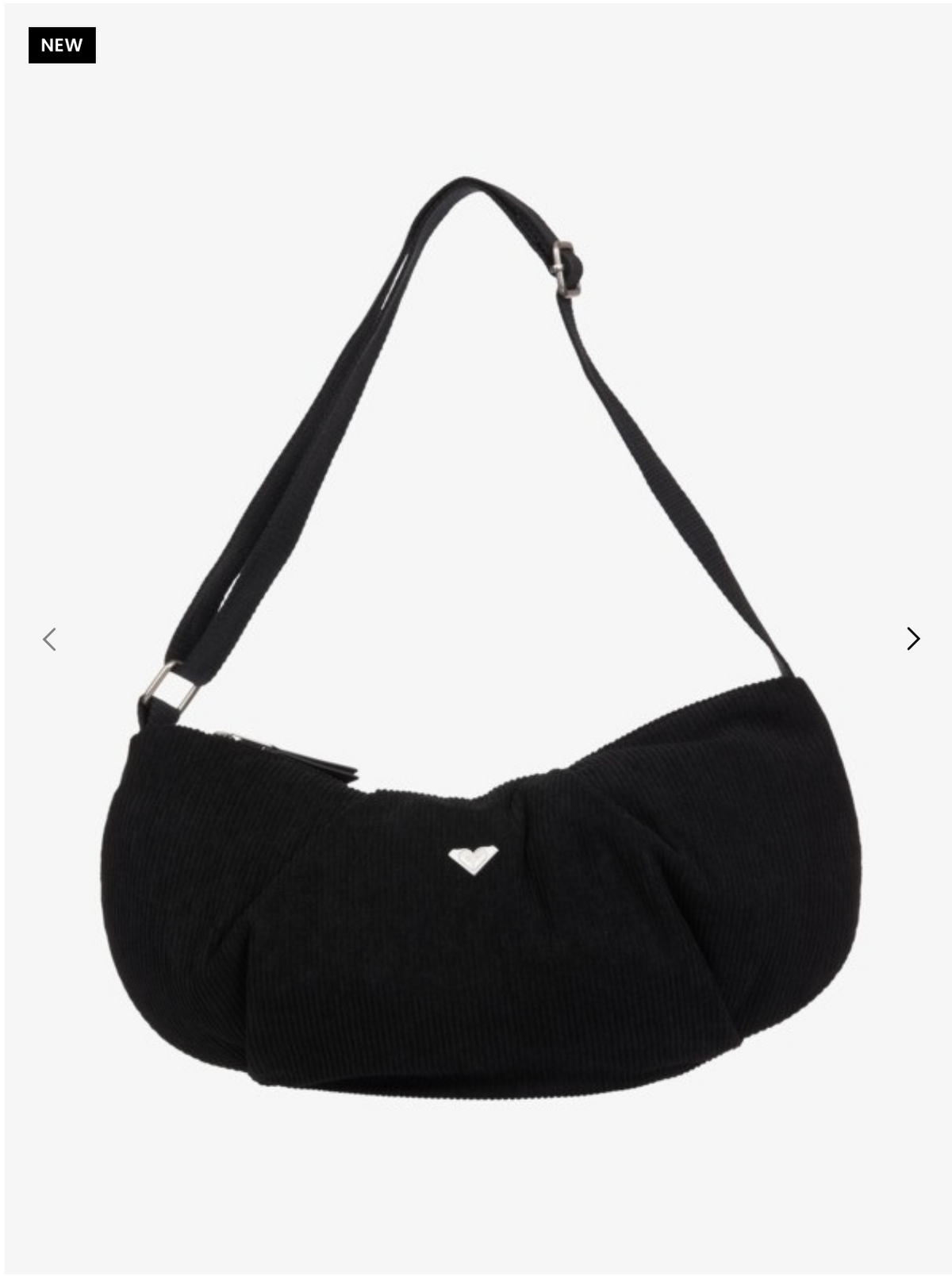 ROXY - Neon Moon Cord Women Black Corduroy Crossbody Bag