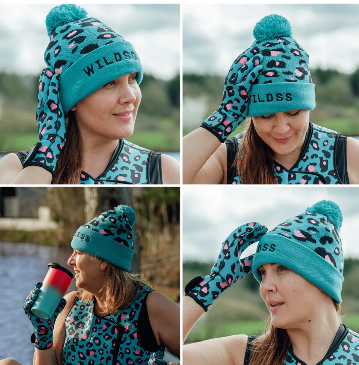 WATERPROOF WOOLLY HAT LEOPARD
