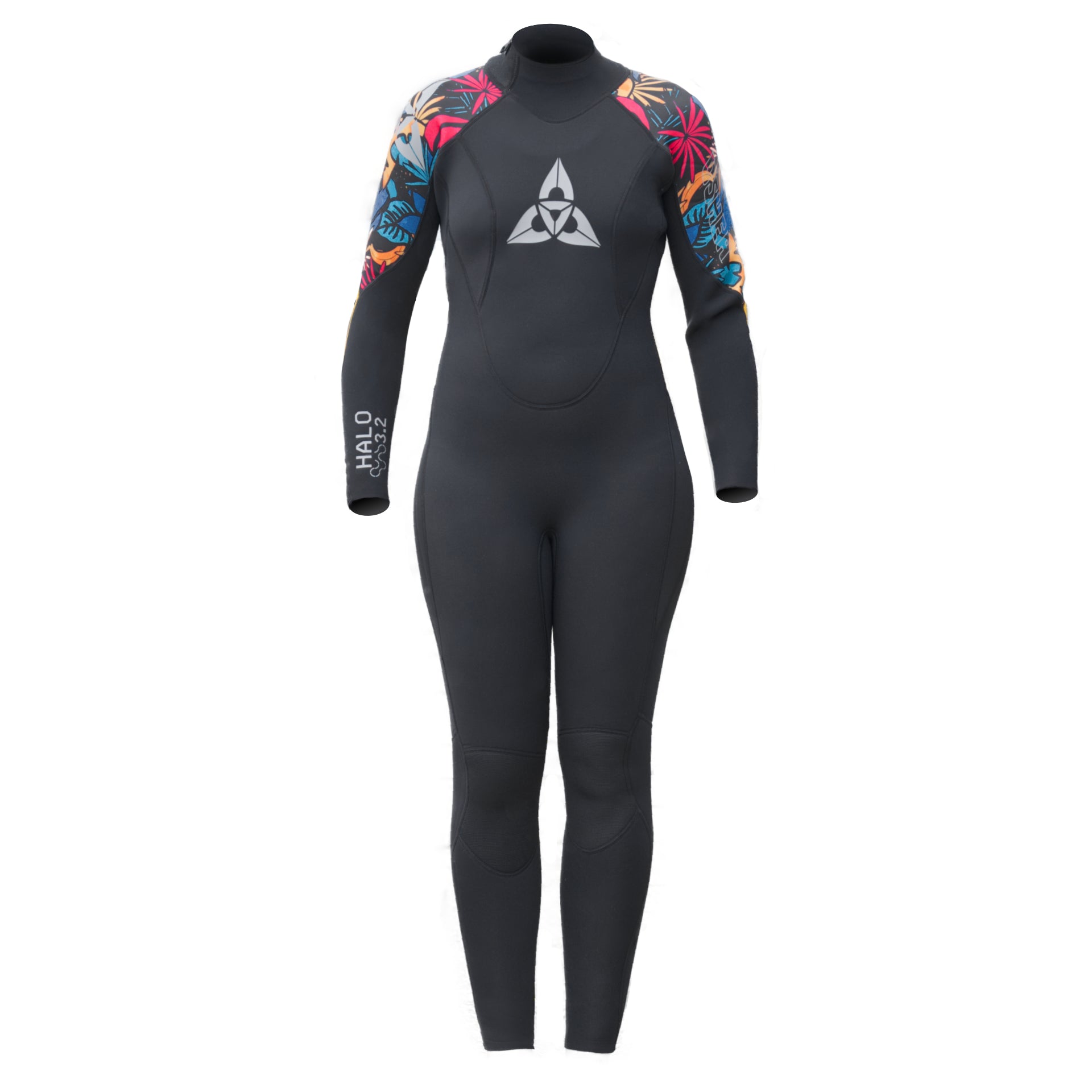 O'Shea Ladies Halo 3/2Mm Full Wetsuit - Black Floral