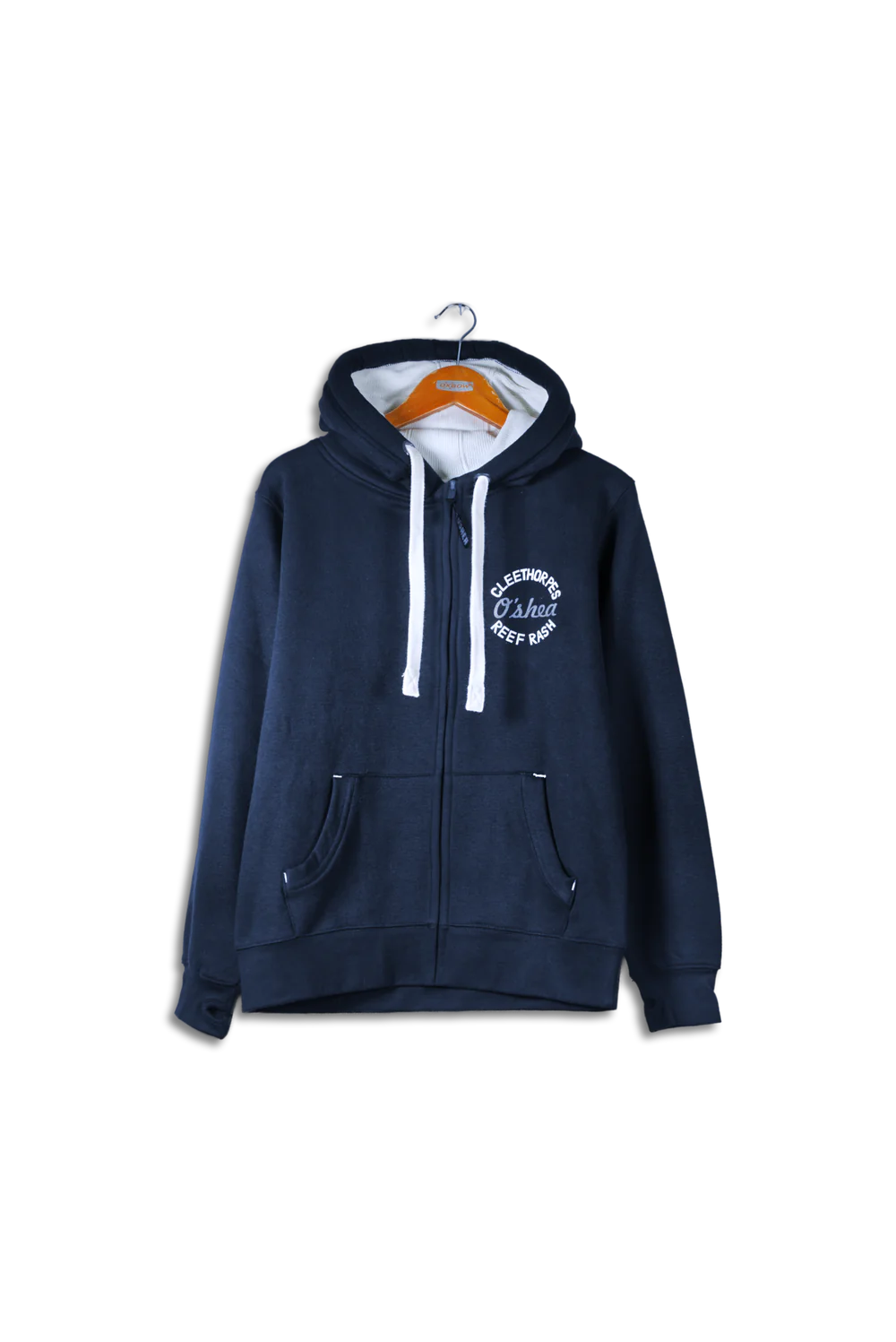 Cleethorpes New Zipped Navy -Lifes A Beach - Hoodie